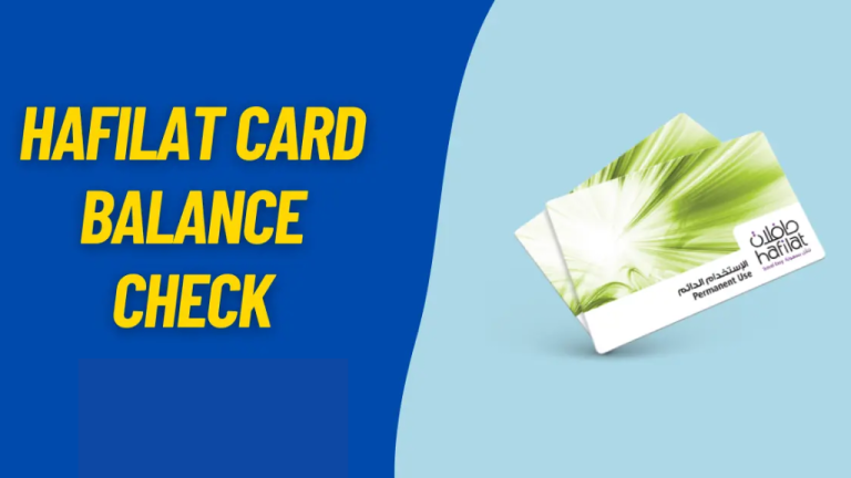 Hafilat Card Balance Online