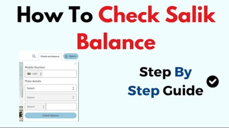 salik balance check